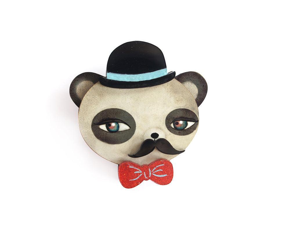 Professor Panda Brooch by Laliblue - Quirks!