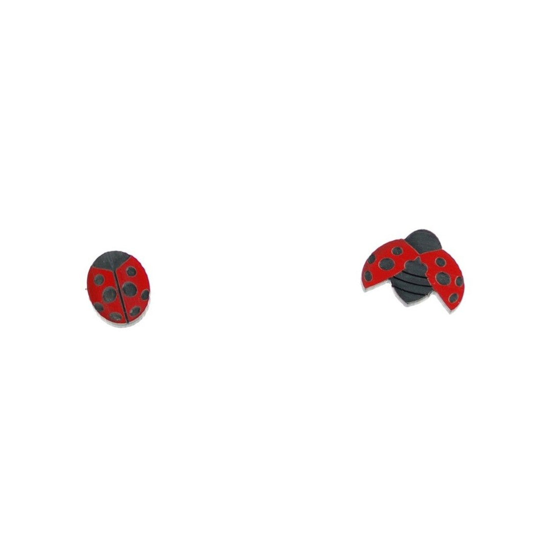 Last Chance! Ladybug Earrings in Red/Black