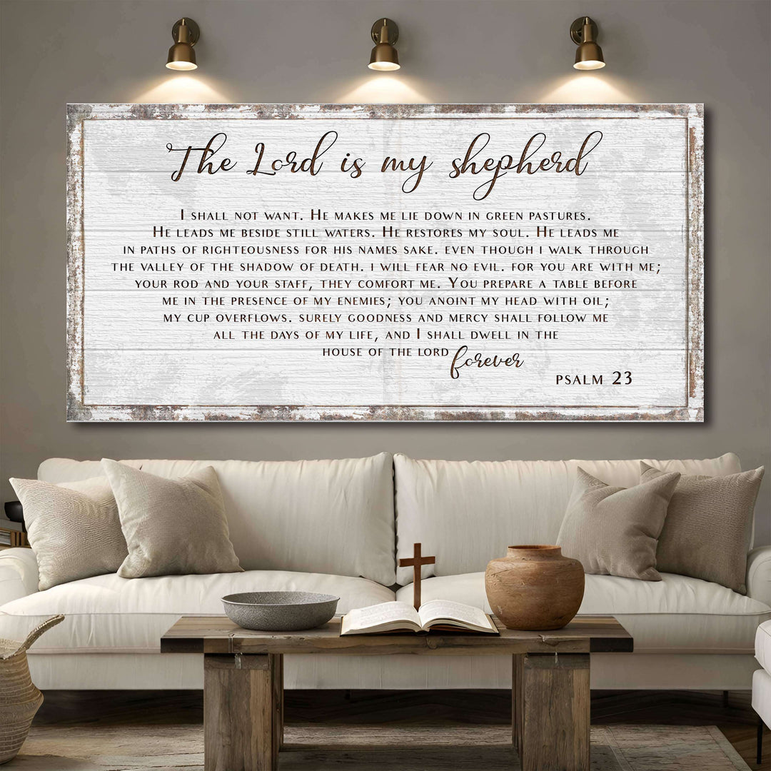Psalm 23 - The Lord Is My Shepherd Sign III