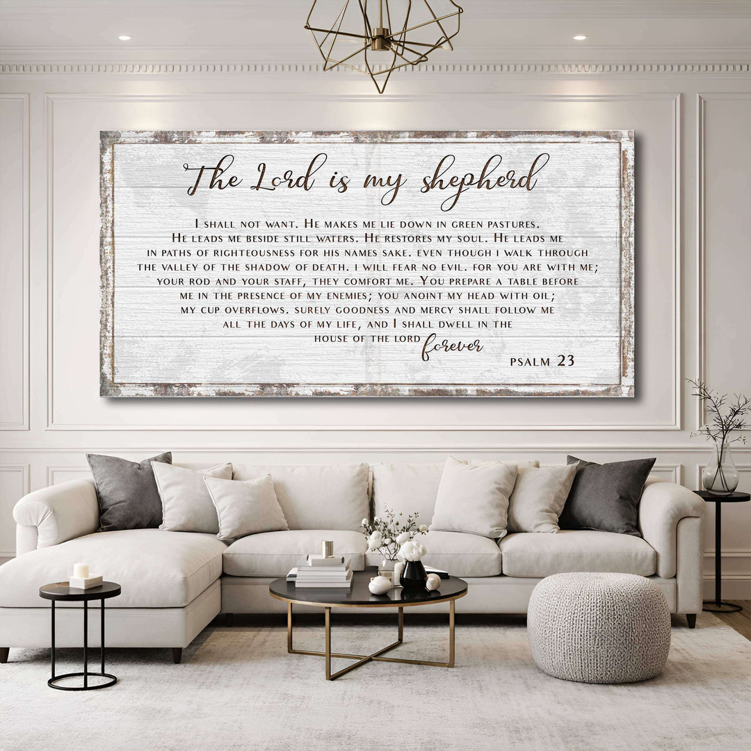 Psalm 23 - The Lord Is My Shepherd Sign III