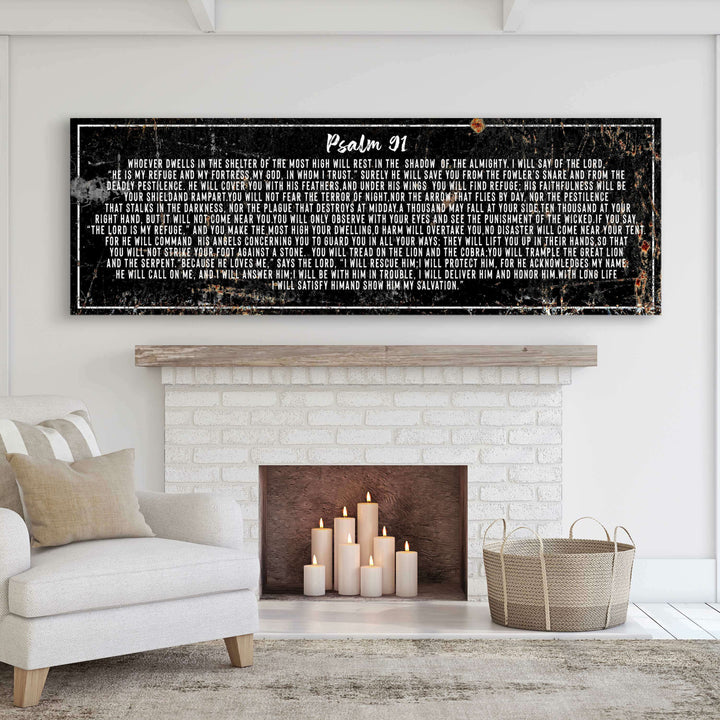 Psalm 91 - He Is My Refuge Sign II
