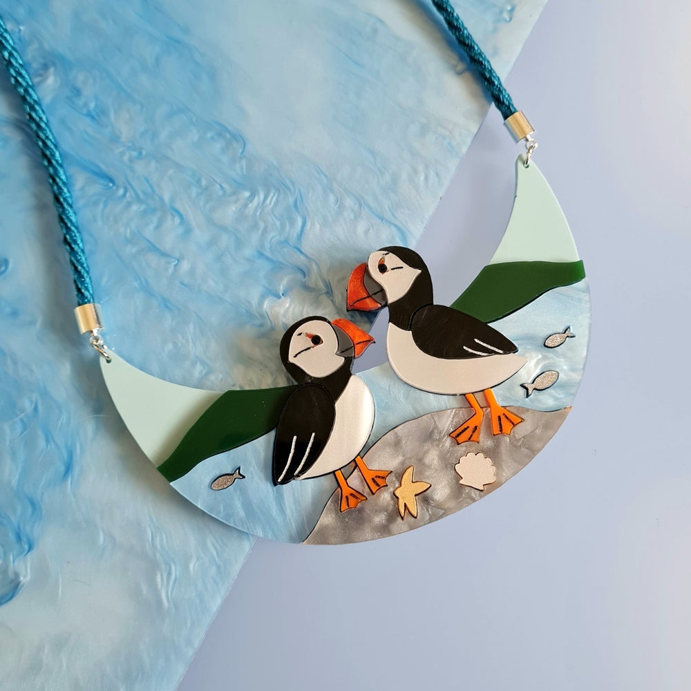Puffin Necklace by Cherryloco Jewellery 1