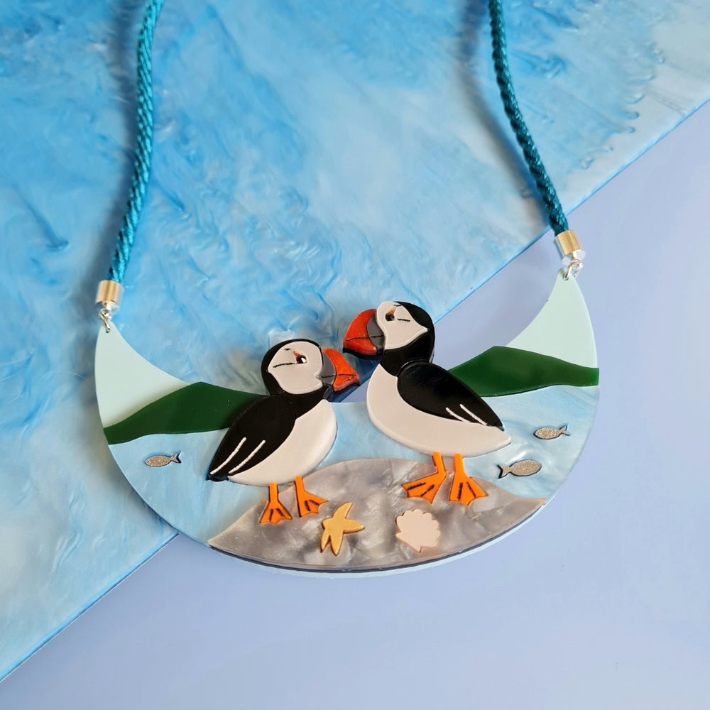 Puffin Necklace by Cherryloco Jewellery 