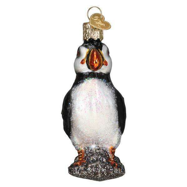 Old World Christmas Puffin Blown Glass Ornament