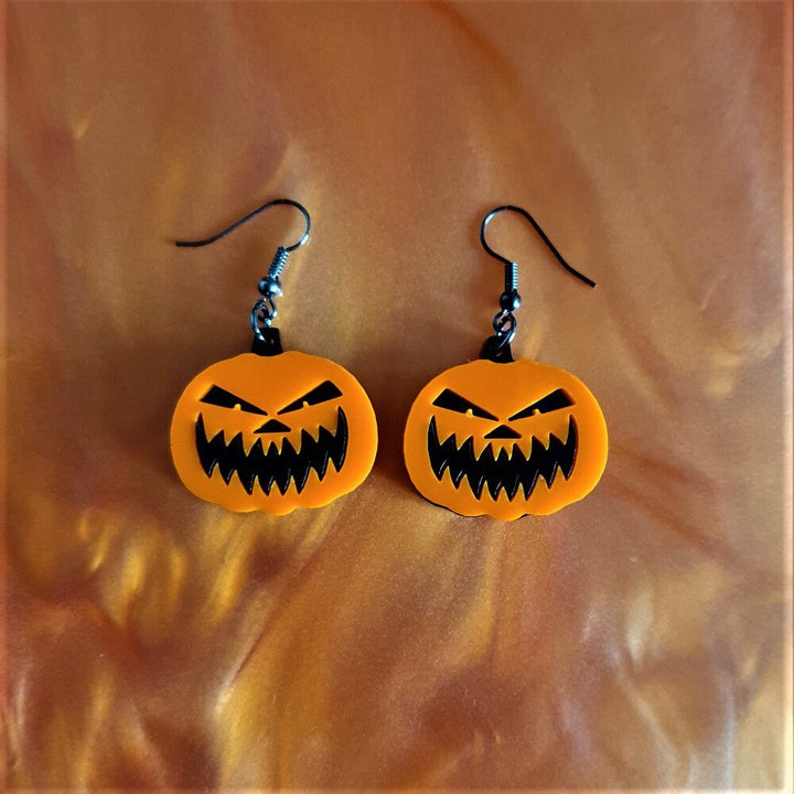 Pumpkin Earrings by Cherryloco Jewellery