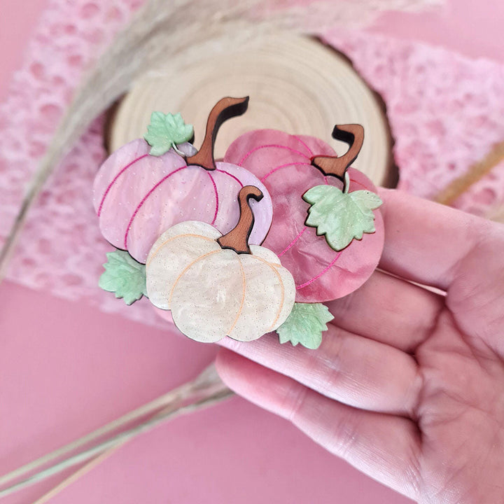 Pumpkin Patch Brooch by Cherryloco Jewellery 5