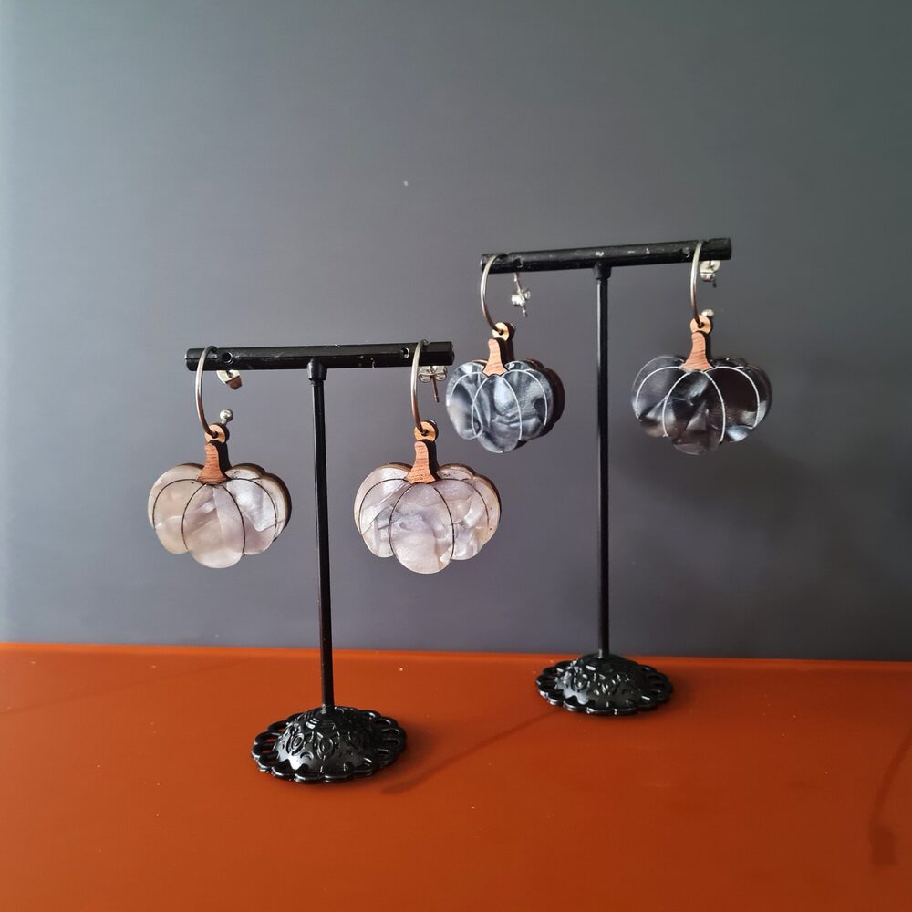 Pumpkin Patch Dangle Earrings by Cherryloco Jewellery 1