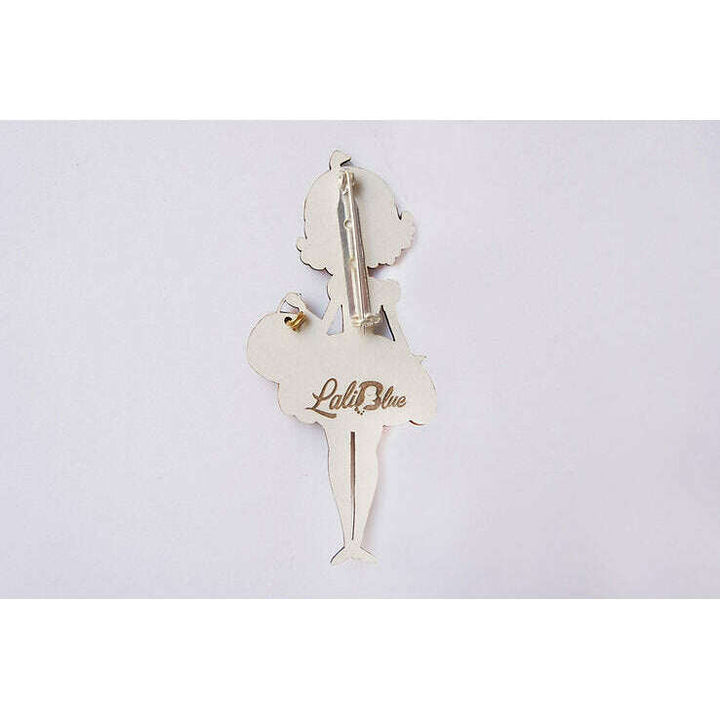 Pumpkin Woman Brooch by Laliblue