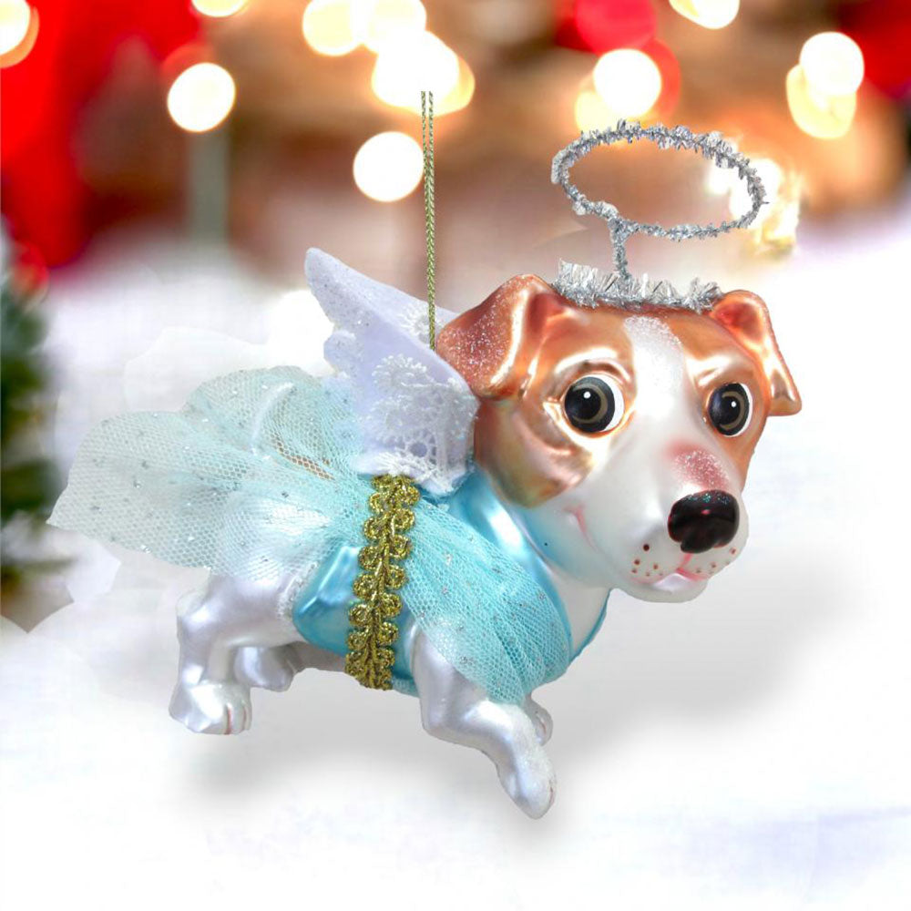 Puppy in Angel Costume Ornament Min/6 by December Diamonds 