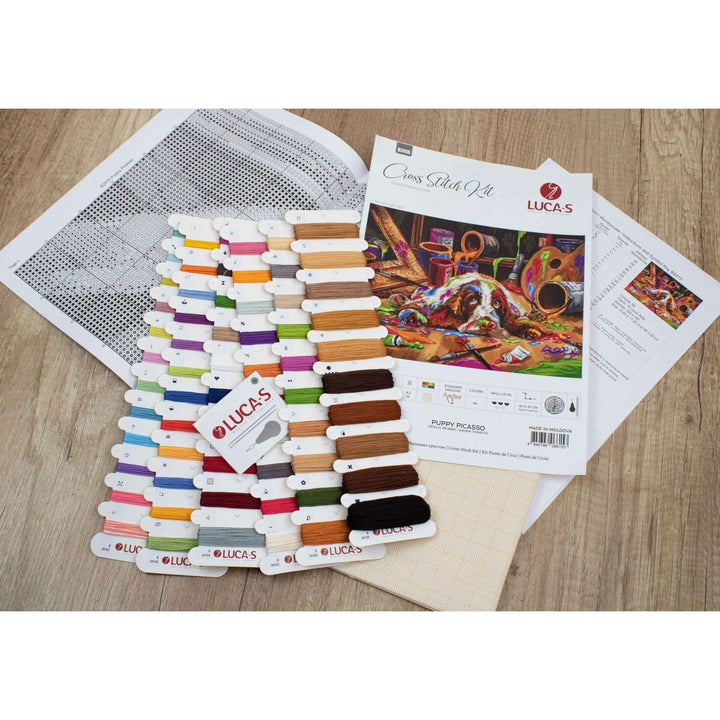 Puppy Picasso B2415L Counted Cross-Stitch Kit
