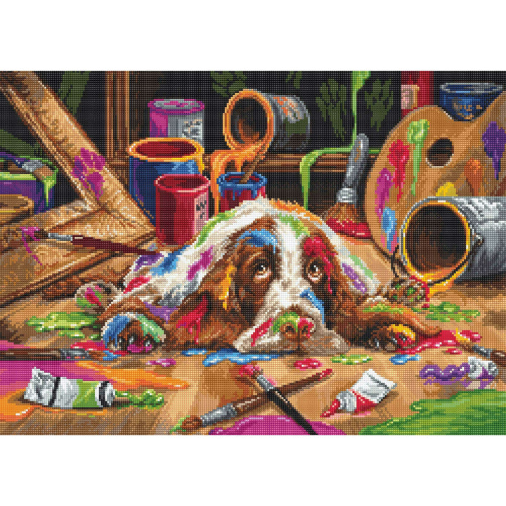 Puppy Picasso B2415L Counted Cross-Stitch Kit