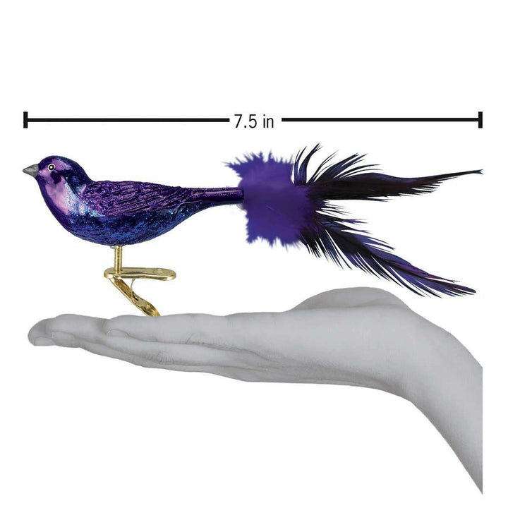 Old World Christmas Purple Martin Blown Glass Ornament