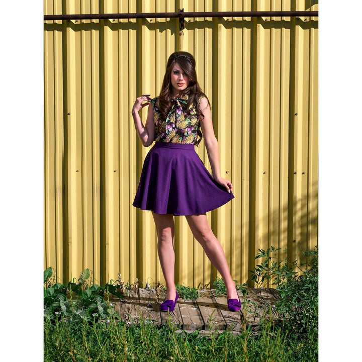 Purple Skater Skirt - XS only