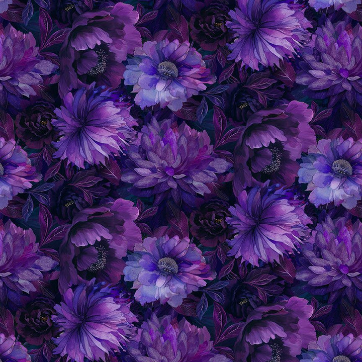 Elizabeth Dress in Purple Floral