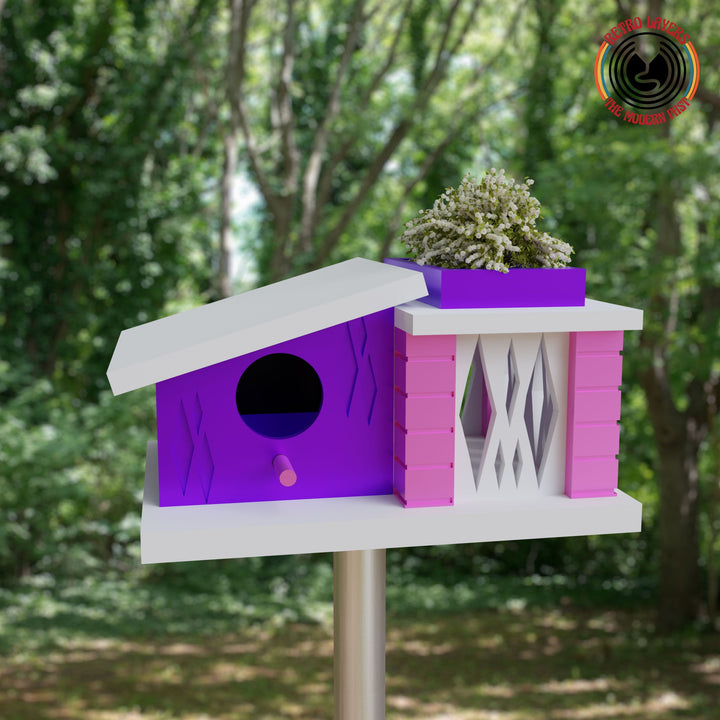 Midcentury Modern Birdhouse The Addison