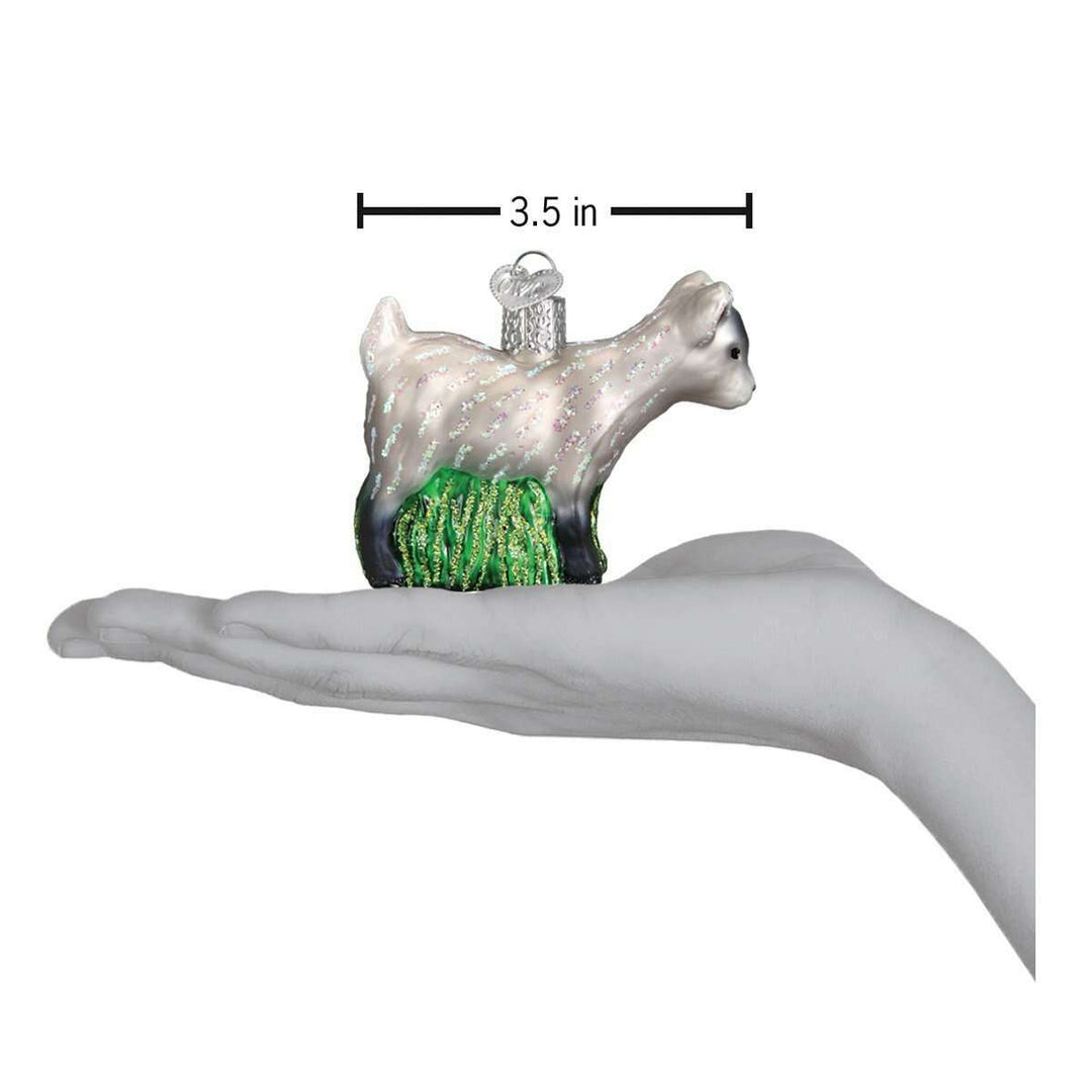 Old World Christmas Pygmy Goat Blown Glass Ornament