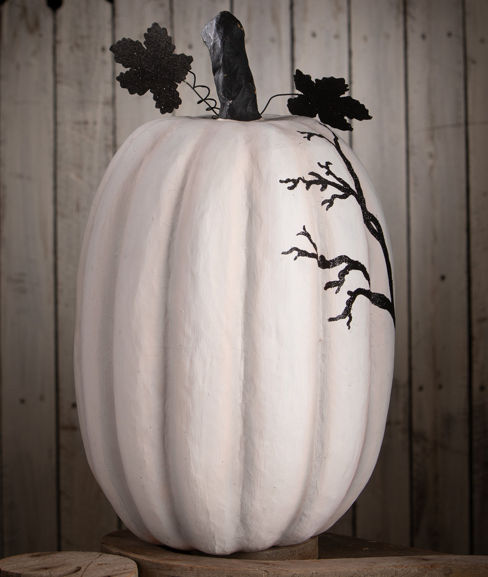 Black & White Raven Pumpkin by Bethany Lowe Designs, image 2