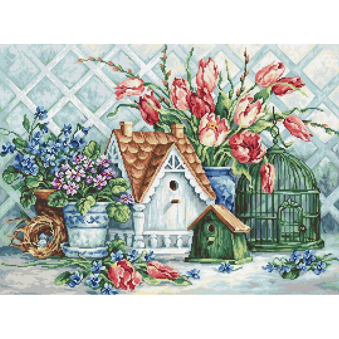 Quaint Little B2395L Counted Cross-Stitch Kit