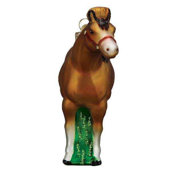 Old World Christmas Quarter Horse Blown Glass Ornament