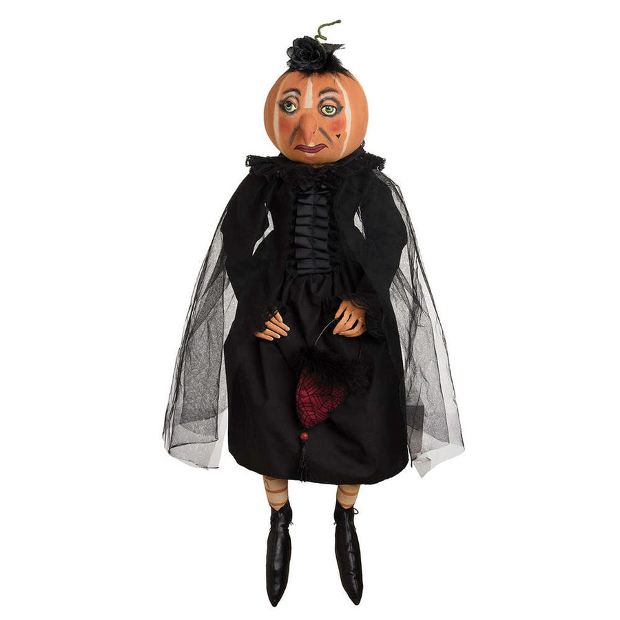 Quintessa Pumpkin Witch Gathered Traditions Art Doll by Joe Spencer 