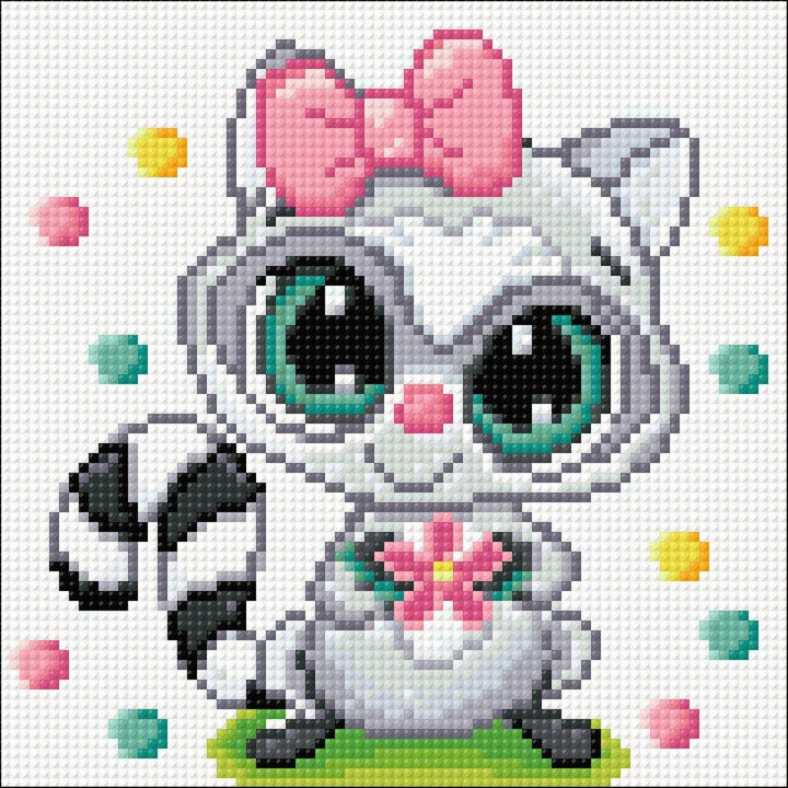 Racoon CS2705 5.9 x 7.9 inches Crafting Spark Diamond Painting Kit