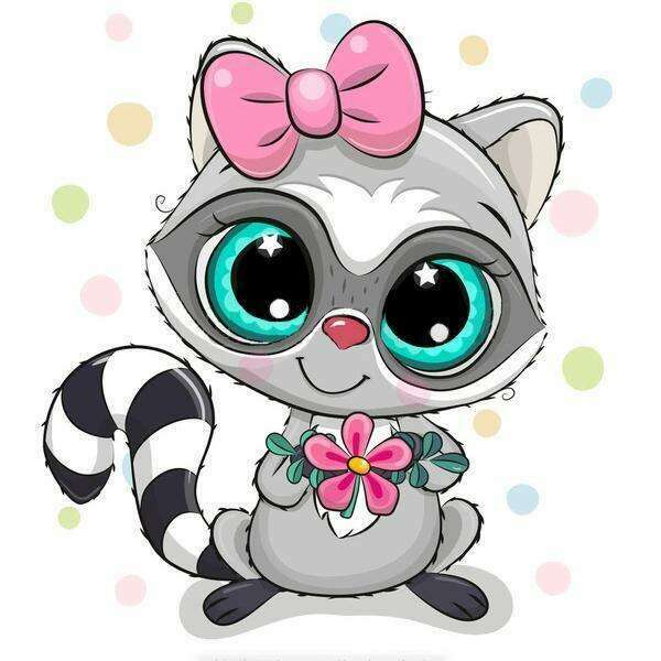 Racoon CS2705 5.9 x 7.9 inches Crafting Spark Diamond Painting Kit