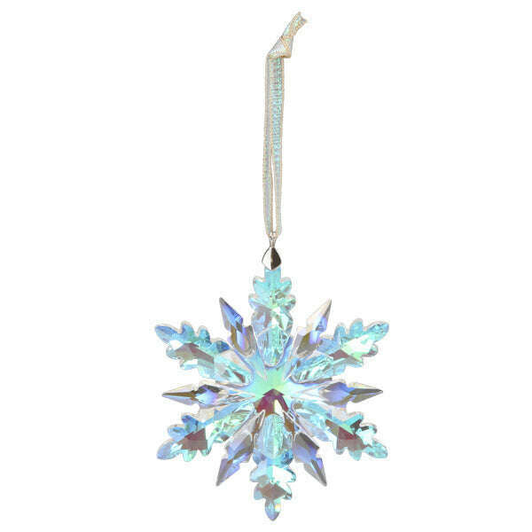 Old World Christmas Radiant Crystal Snowflake Blown Glass Ornament