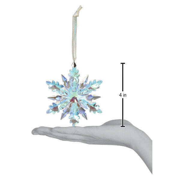 Old World Christmas Radiant Crystal Snowflake Blown Glass Ornament