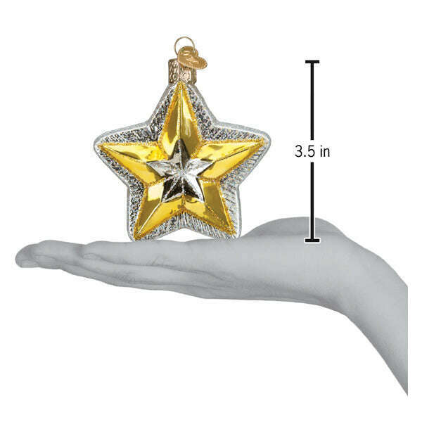 Old World Christmas Radiant Star Blown Glass Ornament
