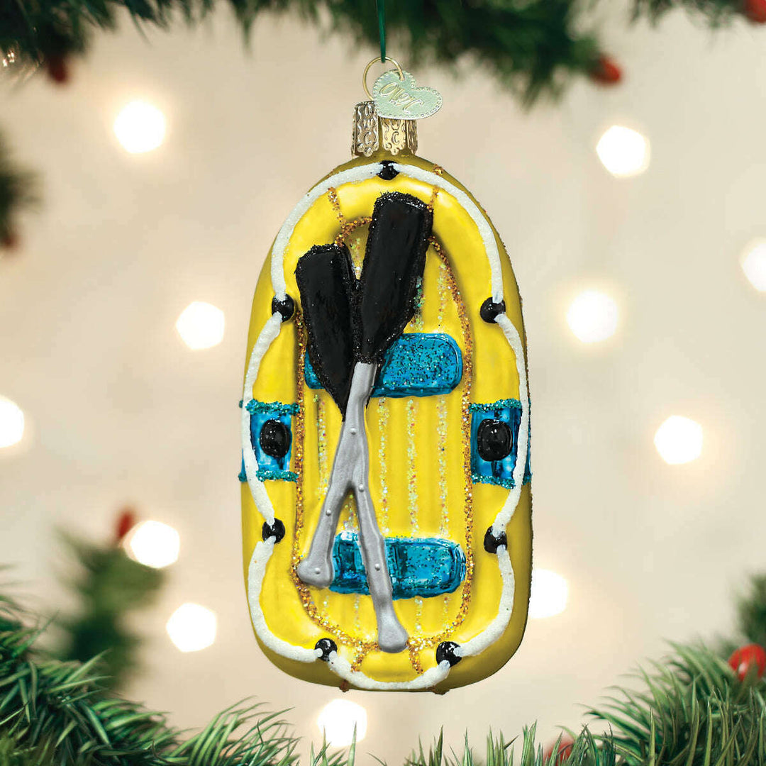 Old World Christmas Raft Blown Glass Ornament