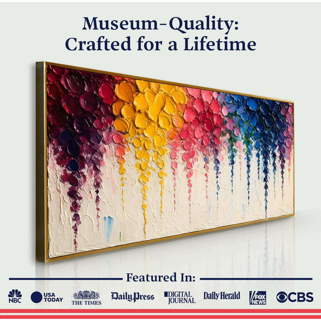 Rainbow Cascade Wall Art