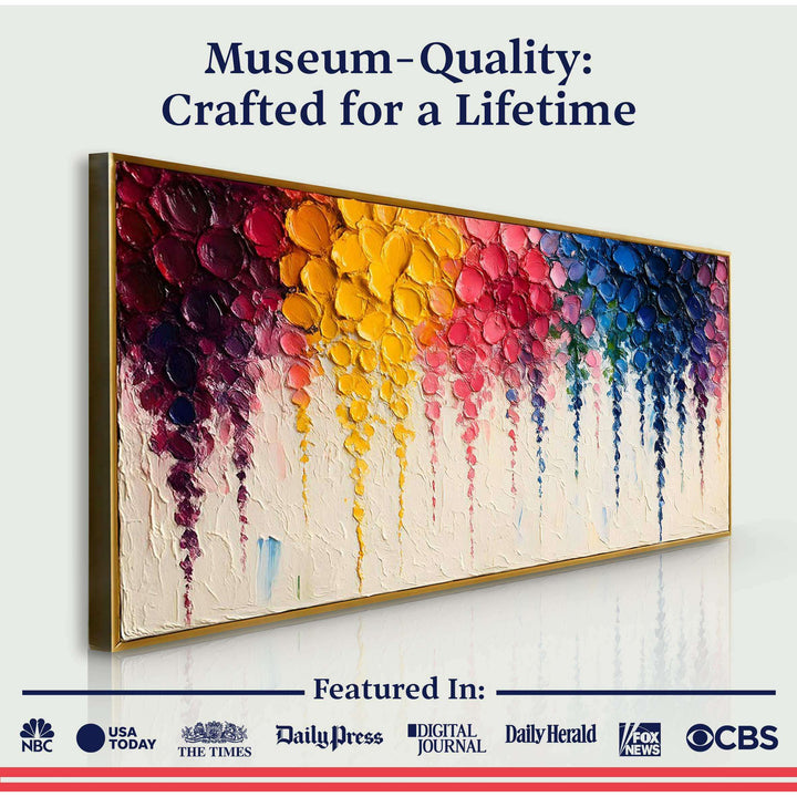 Rainbow Cascade Wall Art