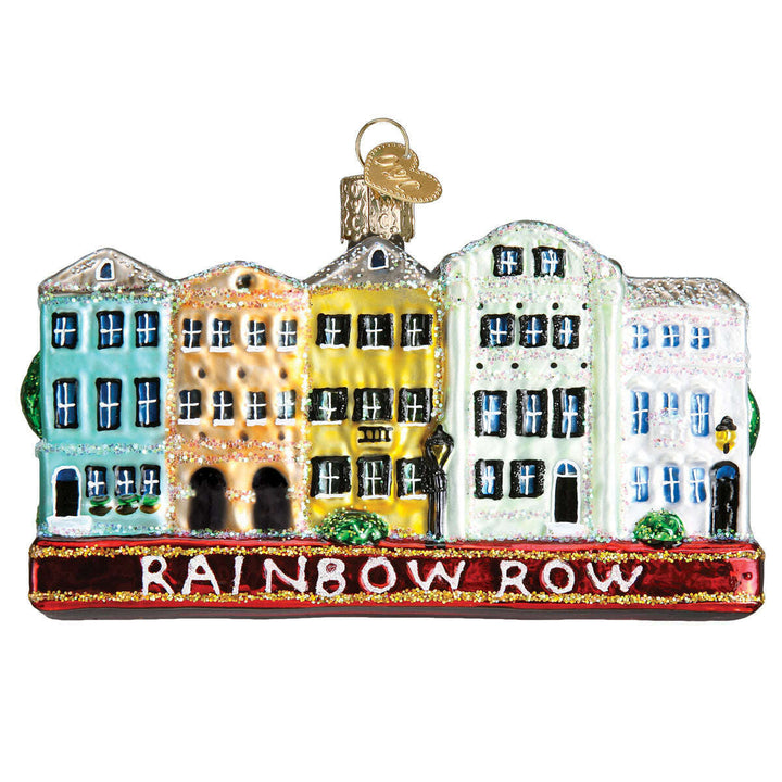 Old World Christmas Rainbow Row Blown Glass Ornament