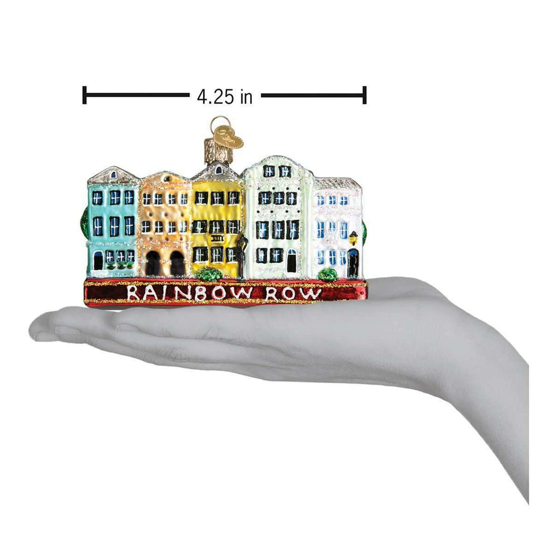Old World Christmas Rainbow Row Blown Glass Ornament