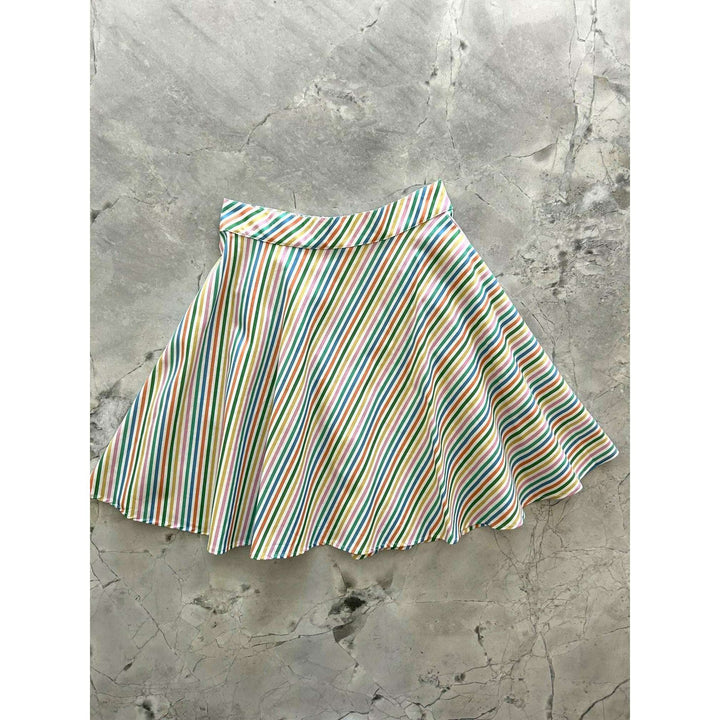 Rainbow Stripe Skater Skirt