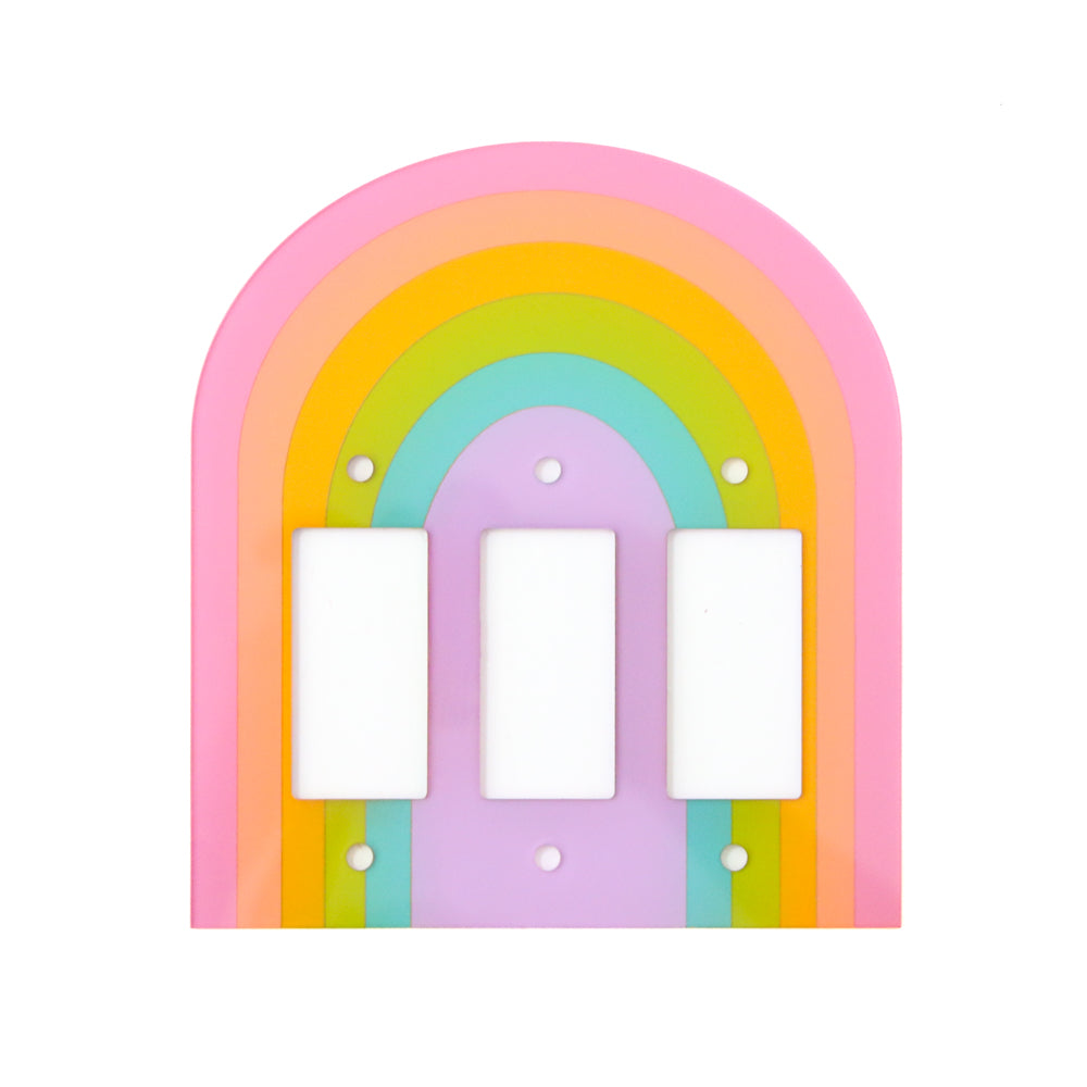 Pastel Rainbow Light Switch Plate