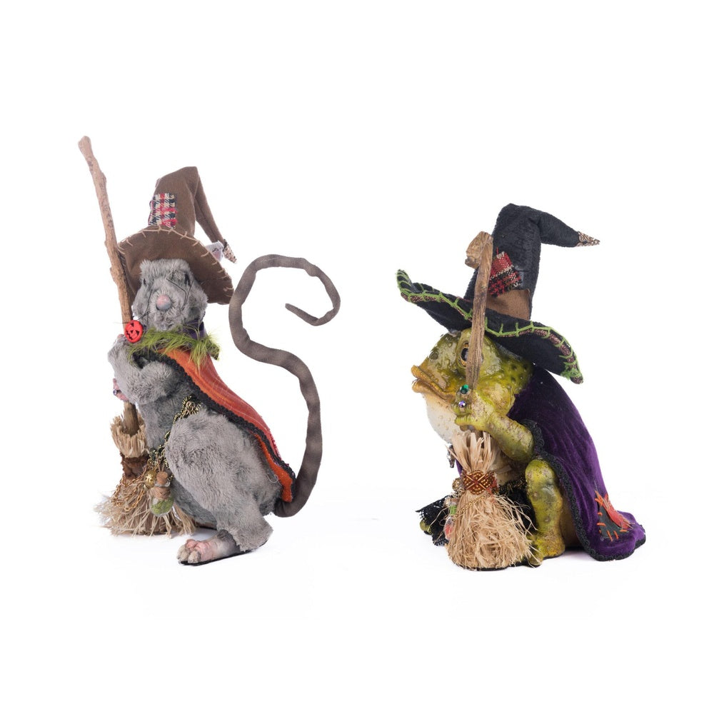 Rat And Frog Witches Assortment of 2 by Katherine's Collection  1