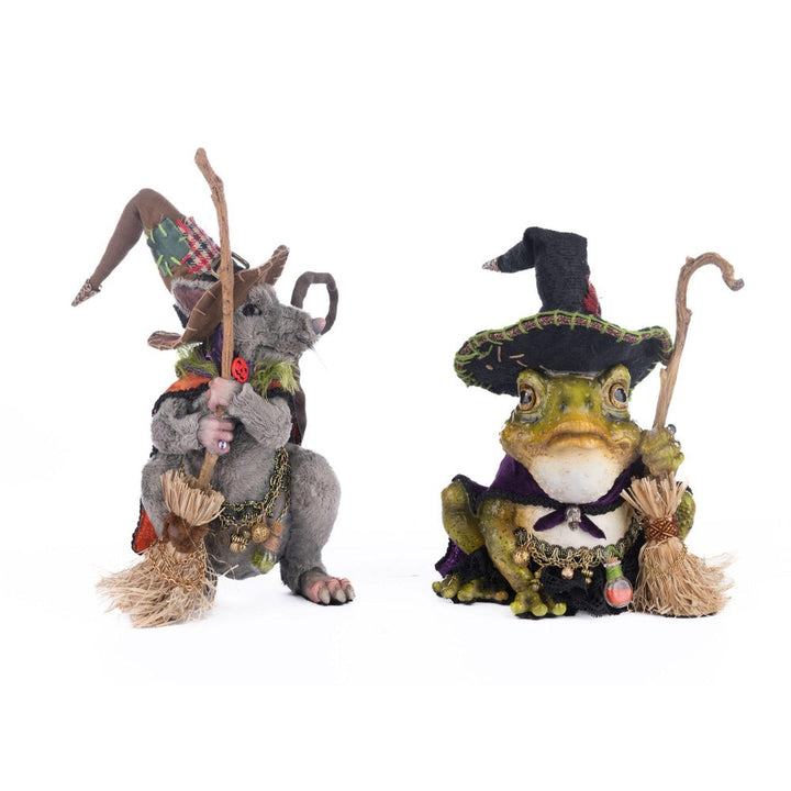 Rat And Frog Witches Assortment of 2 by Katherine's Collection 