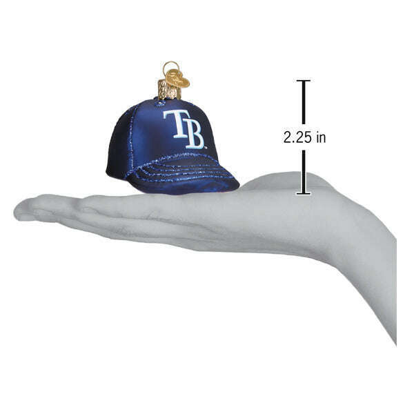 Old World Christmas Rays Baseball Cap Blown Glass Ornament