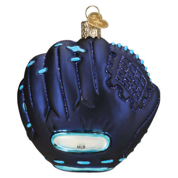 Old World Christmas Rays Baseball Mitt Blown Glass Ornament