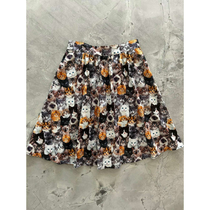 Realistic Cats A-line Skirt