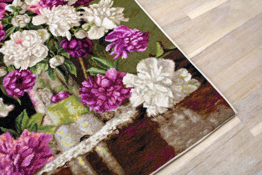 Red and White Peonies B608L Counted Cross-Stitch Kit