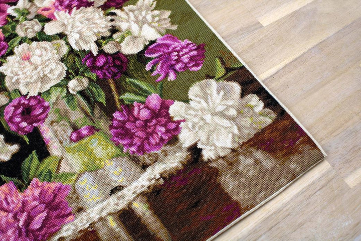 Red and White Peonies B608L Counted Cross-Stitch Kit