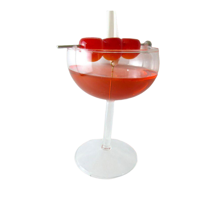 Red Cocktail Glass Ornament - New For 2024 by December Diamonds