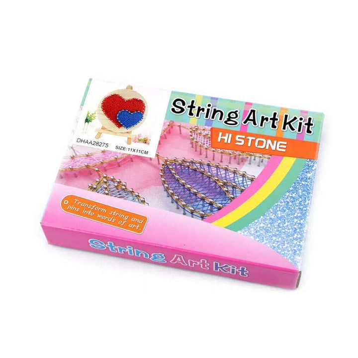 Red Hearts String Art Kit with Stand. Simple Decorative DIY String Art Craft Kit M1-4 DHAA28275