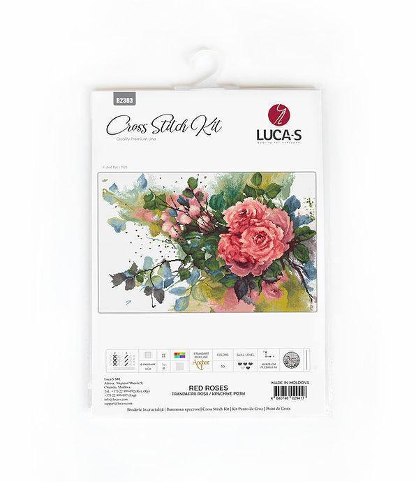 Red roses B2383L Counted Cross-Stitch Kit