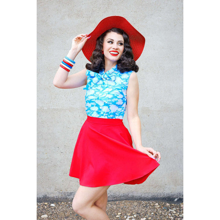 Red Skater Skirt