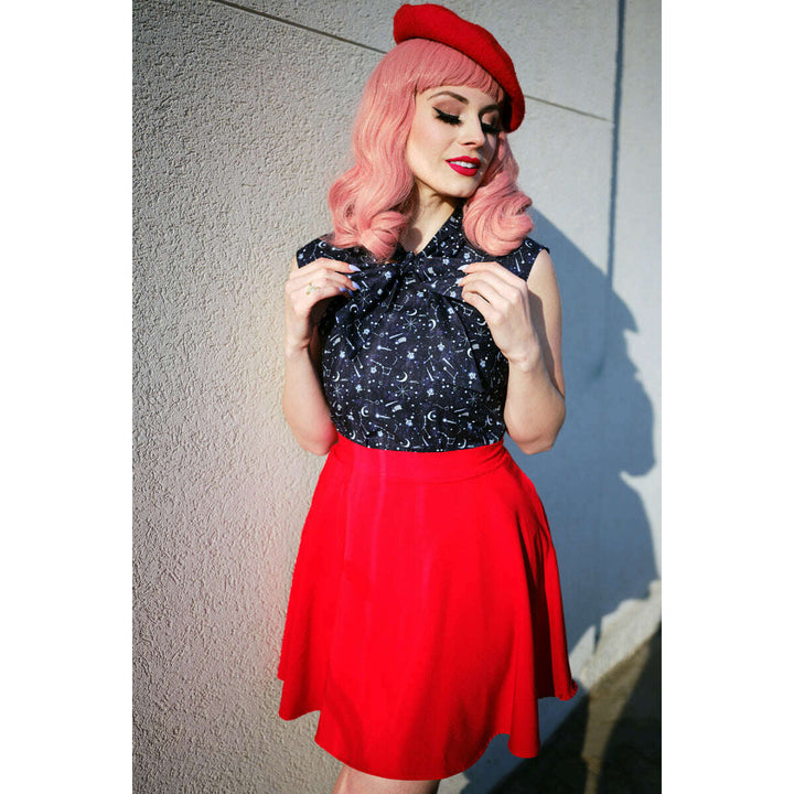 Red Skater Skirt