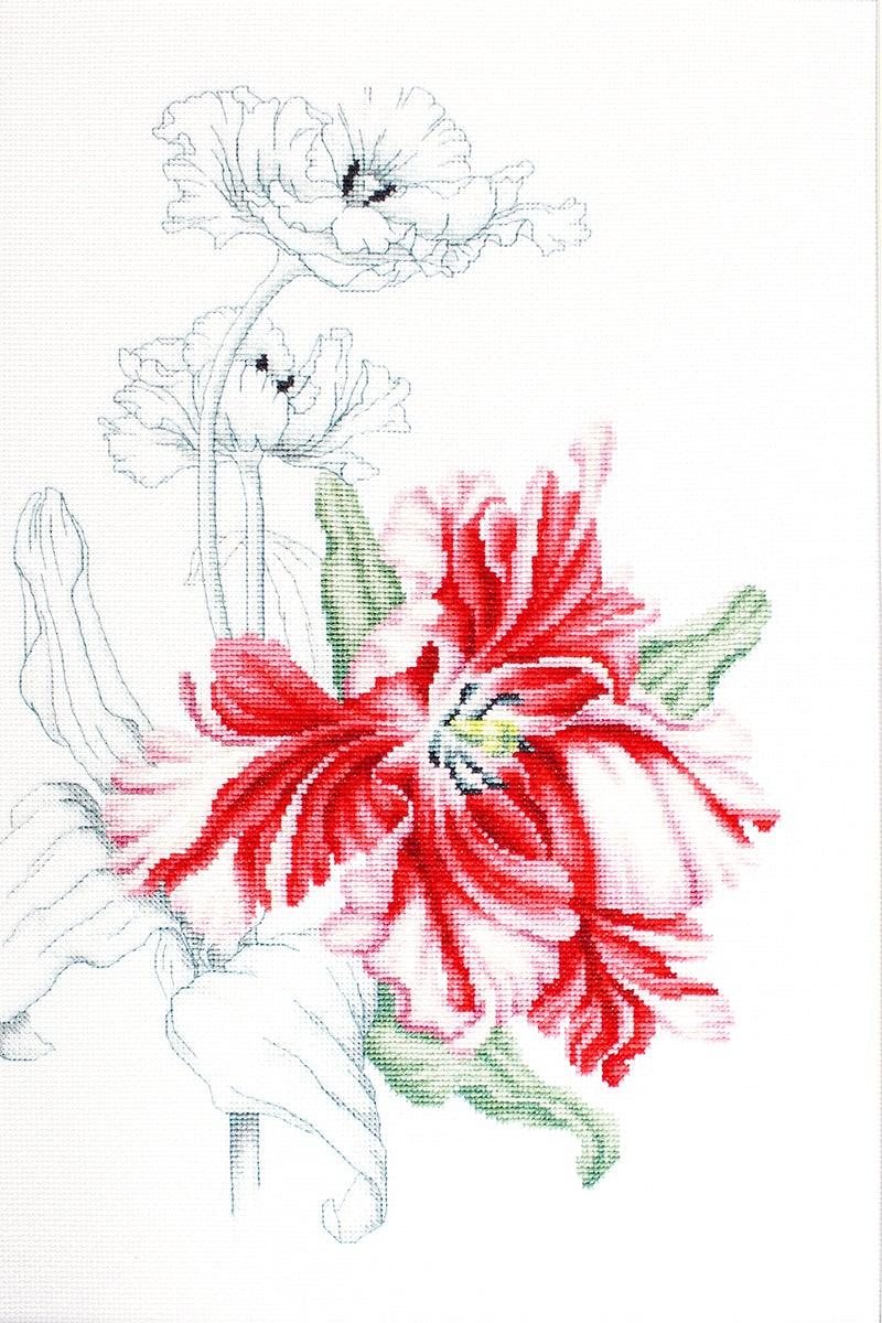 Red tulips B2241L Counted Cross-Stitch Kit