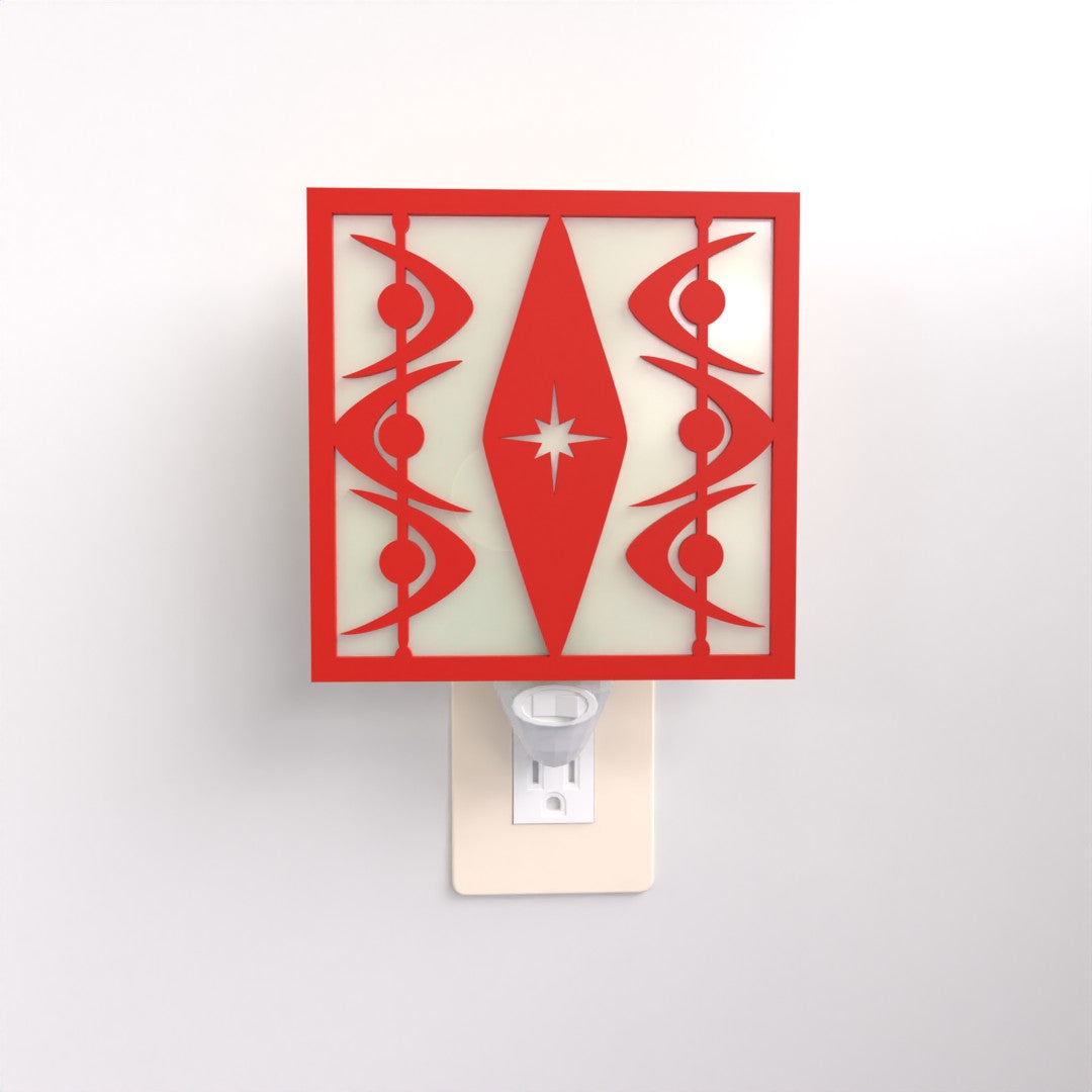 Diamond Starburst Midcentury Night Light